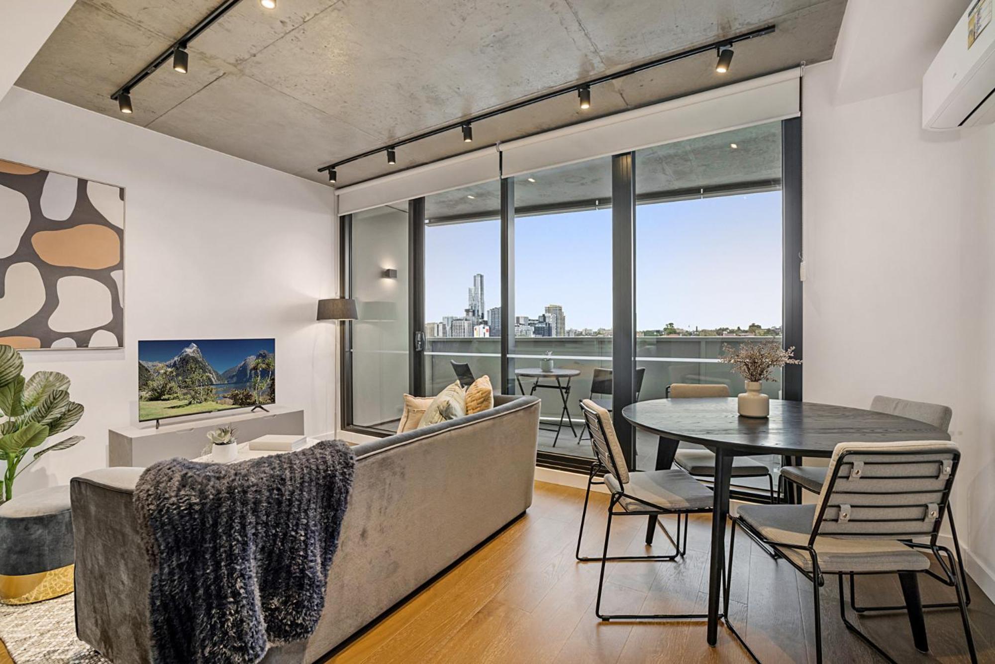 Modern, Executive 1 Bedroom Apartment With Balcony Melbourne City Exterior foto